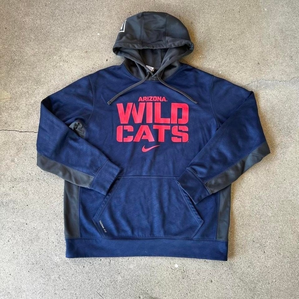 Y2K Nike Arizona wildcats thermafit center swoosh college hoodie